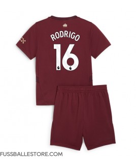 Günstige Manchester City Rodri Hernandez #16 3rd trikot Kinder 2024-25 Kurzarm (+ Kurze Hosen)